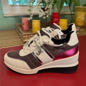 NWOT Michael Kors Platform Sneakers Size 8.